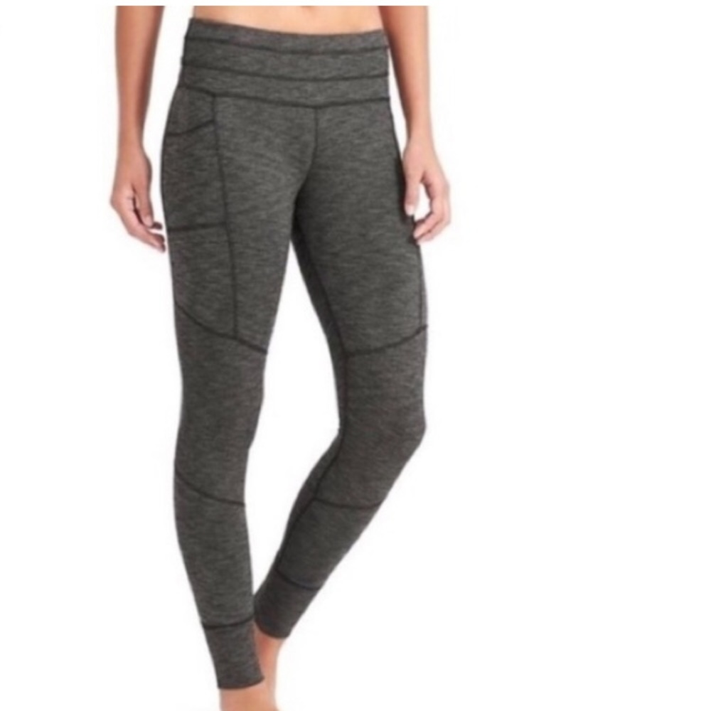Athleta Excursion Heathered Gray Jogger 7/8 Leggings Size XS